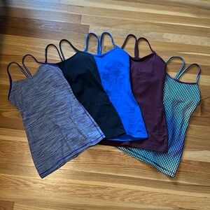 5 Lululemon tunic length tanks